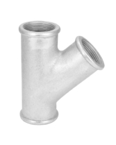 Тройник 45 1-1/4 (мм). Обрезиненный