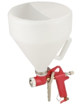 G-Hopper картушный пистолет-распылитель для штукатурки и текстурных покрытий с верхним бачком  4, 6, 8 мм